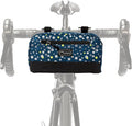 Po Campo Domino Handlebar Bag - Large, Waterproof Bicycle Storage Baskets for Front Mount - Lightweight Bike Bags That Convert To Crossbody (Bubbly)