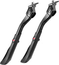 Adjustable Aluminum Alloy Bike Kickstand Length Adjustable Bicycle Side Support for Mountain and Road Bikes Sturdy Parking Rack for Cycling Enthusiasts
