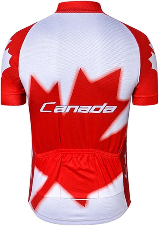 Weimostar Men's USA Cycling Jersey Short Sleeve Biking Shirts Breathable with Pockets