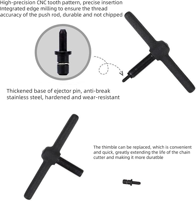Bike Chain Breaker Tool Set, Bike Breaker Main Chain Pliers Chain Checker Wear Indicator for 1-12 Speed Road MTB Bikes
