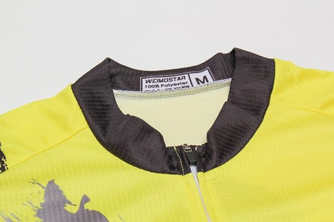 Weimostar Men's Cycling Jersey Men Mountain Bike Jerseys Short Sleeve Tops S-5XL