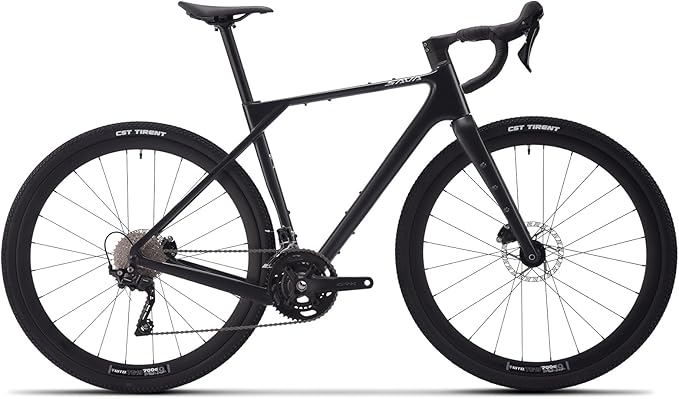 SAVADECK Carbon Gravel Bike - T800 Carbon Frame & Fork, Shimano GRX400 20-Speed Groupset, Hydraulic Disc Brakes, 700C x 40mm Tires - Lightweight Design for Road & Off-Road Adventures