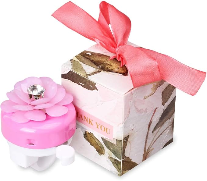 MINI-FACTORY Bike Bell for Girls, Bicycle Handlebar Cute 3D Crystal Diamond Flower Pattern Bike Safe Cycling Ring Horn (Pink)