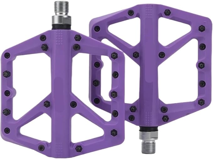 Compatible for RGO Bicycle Pedals MTB Platform Footrest Flat Mountain Bike Paddle Grip Pedalen Bearings Footboards Cycling Foot Hold
