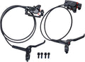 MT200 Style MTB Hydraulic Disc Brakes Set,2 Piston Left Front 800mm & Right Rear 1550mm MTB Hydraulic Brakes, Aluminum Alloy Mountain Bike Hydraulic Bicycle Disc Brake