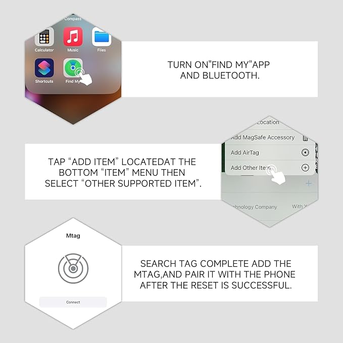 Mini GPS Tracker for Vehicles,Car Tracker Device Hidden for Vehicles Work with Find My (iOS Only) GPS Tracking for Vehicles with Magnetic Waterproof Case,No Monthly Fee for Vehi cles,Cars Etc.