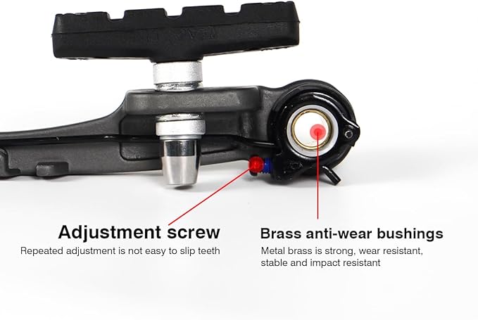 CNC Mountain Bike V Brake Set, Bicycle V Brake for Front/Rear,Linear Pull Bike Rim Brakes for MTB BMX Road Bike Cantilever Brakes.