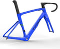 Carbon Fiber Track Frame 700C 49cm 52cm 54cm 56cm Fixed Gear Bike Frameset Road Bike Frameset Quick Release Frame F12x100mm R12x142mm QR Internal Routing(Blue 3,49cm)