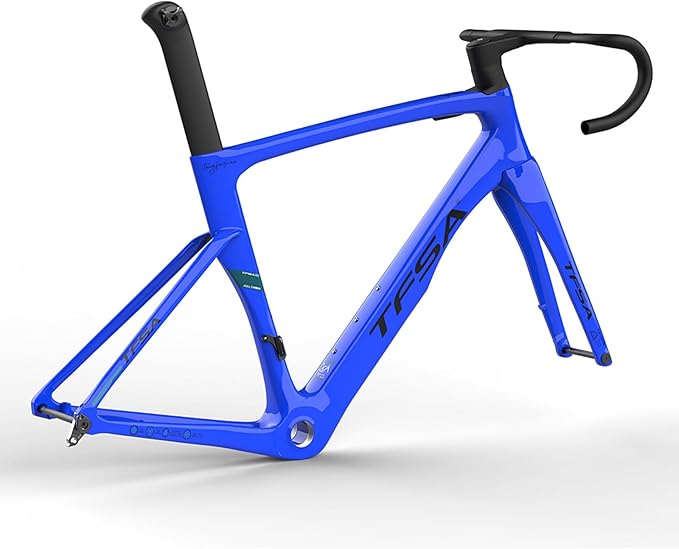 Carbon Fiber Track Frame 700C 49cm 52cm 54cm 56cm Fixed Gear Bike Frameset Road Bike Frameset Quick Release Frame F12x100mm R12x142mm QR Internal Routing(Blue 3,49cm)