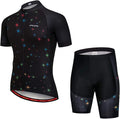 Hotlion Men's Cycling Jersey Set Summer Cycling Clothing Suit Pro Team Bike Clothes Road Biking Outfits Bicycle Kit for Men