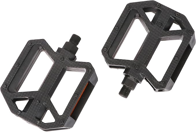 AVASTA Durable Polypropylene Bicycle Pedals with Reflector for Mountain Bike Road Bike and Other Bicycles,Two Thread Size（9/16”&1/2“）