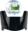Mini Football Helmet Visor Clear with Clips Universal Fit for Collectors and Display
