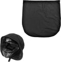 Helmet Bag, Large Capacity Lightweight Motorcycle Helmet Drawstring Bag, Folding Helmet Storage Carrying Pouch for Riding Bicycle Sport Travel, Soft Fleece Lined Helmetbag (Black)