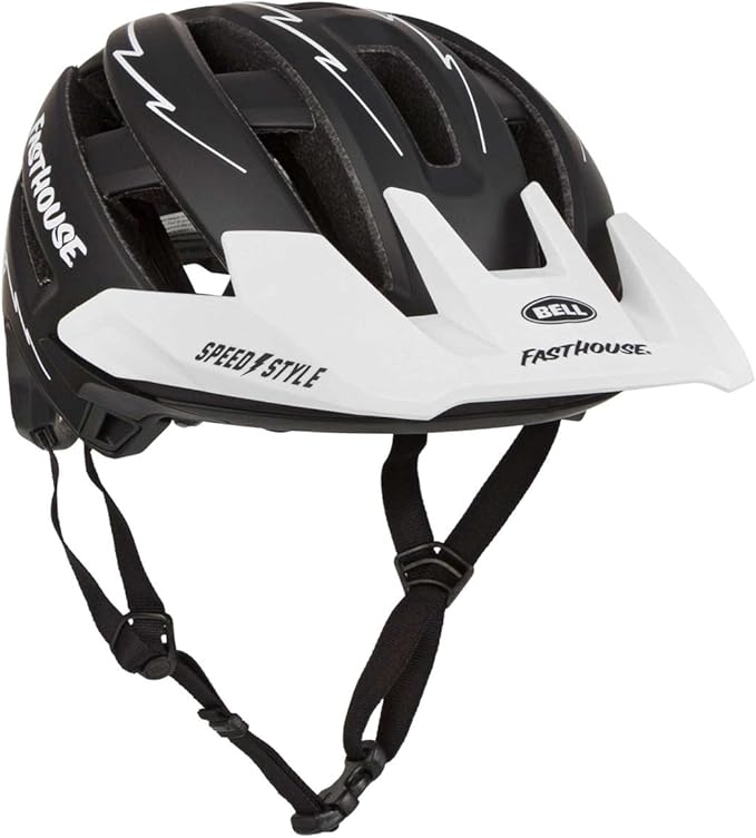BELL Super Air Spherical Bike Helmet - Fasthouse Matte Black/White Large