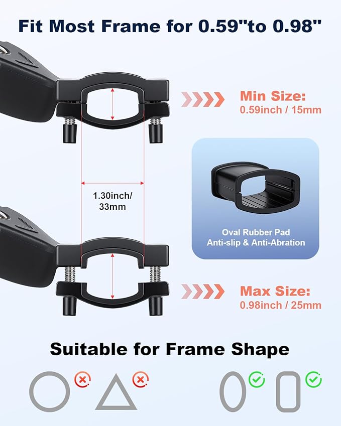 WSDCAM Bike Kickstand for Adult Bike, Adjustable Rear Side Bike Kick Stand for 24”-29" for Bicycles, Aluminum Alloy Sturdy Non-Slip Wider Base Stands For Mountain Bikes, Road Bikes, Cargo bicycle etc.