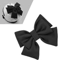 Motorcycle Helmet Decoration, Removable Oversized Bow Helmet Accessories, Self-Adhesive Cute Fashion Ornament, Universal Ski Bike Motorcycle Hat Modification Patche (Black)