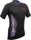 Mens Cycling Jersey Short Sleeve Biking Summer Shirt Breathable 3 Rear Pockets, Bicycling Top/Shirt