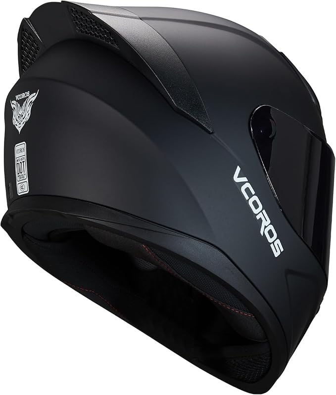 VCOROS Motorcycle Full Face Helmet for Unisex-Adults DOT Approved WS-609 Motorbike Street Bike Racing Helmets