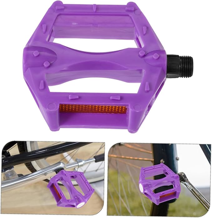 2pairs Flat Mountain Bike Pedals -Skid Outdoor Cycling Pedals for Youth and Adults Replacement Enhanced Grip for Rough Terrains