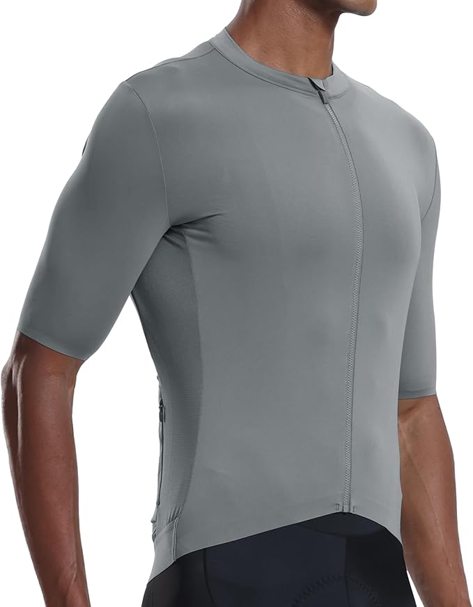 YKYWBIKE Cycling Jersey Men with Pockets Bike Jersey Short Sleeve Biking Shirts for Men Cycling Breathable MTB Biker Shirts