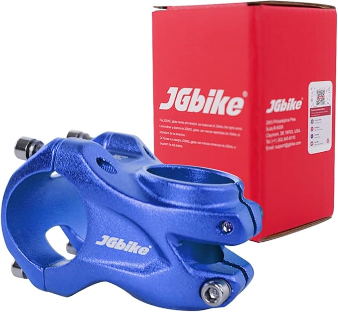 JGbike 31.8mm MTB Bike stem 35mm Length, Aluminum Alloy Stem for Mountain Bike Bicycle MTB XC Trail DH,e-Bike, Fat Bike Bicycle Handlebar