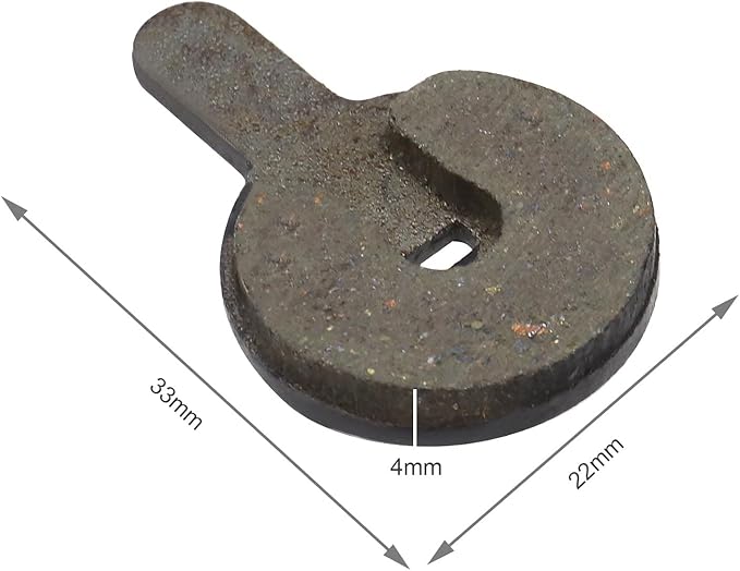 SING F LTD 2 Pairs of Resin Semi Metallic Bike Disc Brake Pads Compatible with Shimano SRAM AVID Hayes MX3 MX4 4mm Thickness Mountain Road Bike Cycling Bicycle MTB Disc Brake Pad