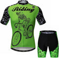 Cycling Jersey Men Set Road Short Sleeve Quick Dry Bike Padded Cycling Clothing Suit Bicycle Wear Summer