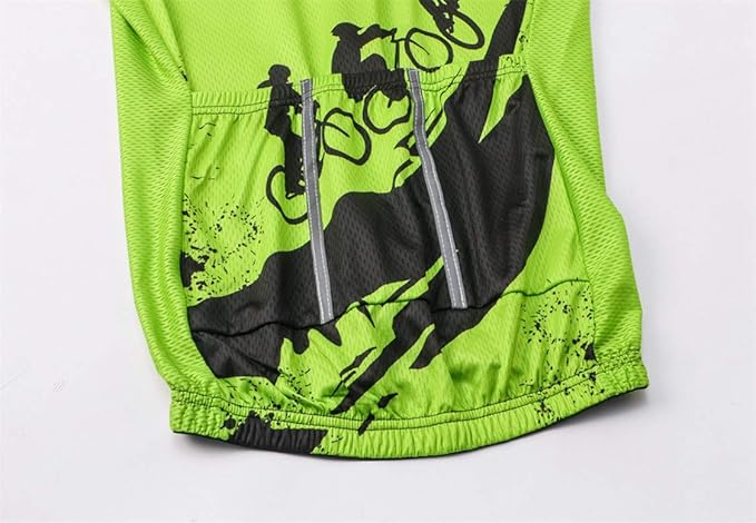 Sportswear Cycling Jerseys Short Sleeve Bike Clothing Bike top Men MTB Jersey Breathable Summer Black