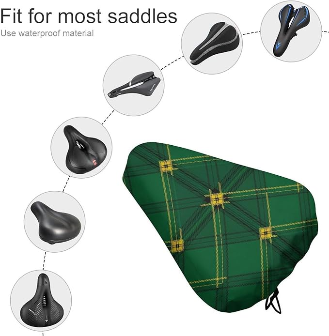 Adjustable Exercise Bike Seat Cover, Soft Cushion Indoor Outdoor Dust Resistant Protection