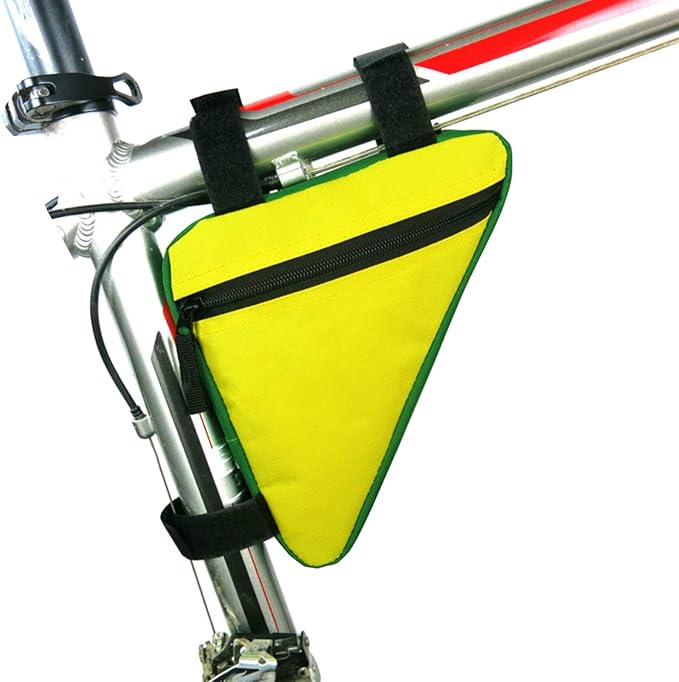 Bike Triangle Frame Bag - Bike Bicycle Storage Top Tube Bag Pack Triangle Pouch Road Mountain Cycling Strap Saddle Bag for Road Bikes Mountain Commute Bikes