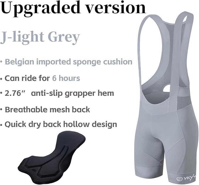 Cycling Bib Shorts for Men - Road Bike Bicycle Breathable Padded Riding Tights