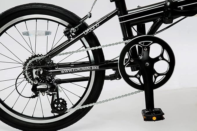 ZiZZO Urbano 26lb Lightest Aluminum Frame Genuine Shimano 8-Speed 20-Inch Folding Bike | 26lb, Lightest, Genuine Shimano
