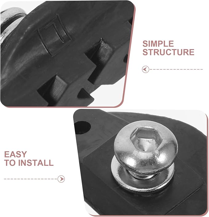 4pcs Road Bike Brake Pads Set C-Brake Blocks Sturdy Rubber Brake Shoes for Bicycles Compatible Models for Cycling and Mountain Riding