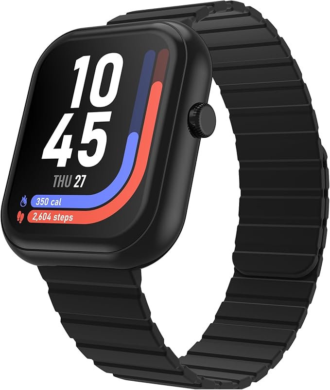 iTouch AIR 5 Smartwatch – 1.85” AMOLED Display, Bluetooth Calling, 100+ Sport Modes, Heart Rate, SPO₂, Stress & Sleep Tracking, IP68 Water Resistant, 7-Day Battery Life – for Android & iOS