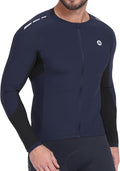 Nepest Mens Cycling Jersey Long Sleeve Bike Jersey UPF 50+ Road Biking Shirts Clothing with 4 Rear Pockets