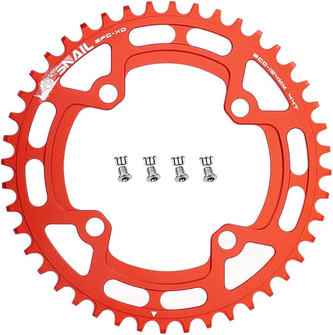 CYSKY 104 BCD Chainring 30T to 52T Narrow Wide Chainring with Sprocket Bolts for 1x Set-up Road Bike Mountain Bike BMX MTB Gravel Ebike