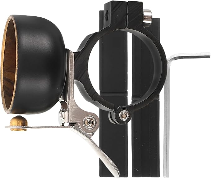 IMIKEYA Vintage Bike Bell and Adults, Black Mini Bicycle Handlebar Ring Bell with Loud Sound, Retro Cycling Accessory for Mountain, Road, and Scooter Bikes