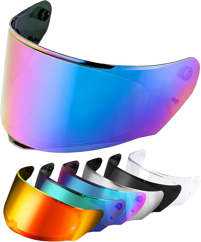 Helmet Visors Face Shield Replacement,For Assault/Rapid/Stream Helmet Visor Accessories (Rainbow)