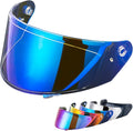VCOROS X9 Full Face Motorcycle Helmet Replacement Shield 5Color Lens Available (Chrome Blue)
