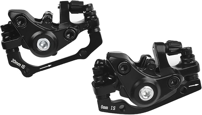 Bike Disc Brake Kit, Mechanical Disc Brakes Aluminum Alloy Caliper Mechanical Disc Brake Caliper Set Front And Rear For Electric Bike Mountain Bike Road Bike Folding Bike (4 pcs set)