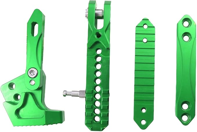 Universal Motorcycle Kickstand Adjustable Foot Side Support Parking Kickstand for Electric Motorbike Parking Foot Side Support Stand (Green-260-300)