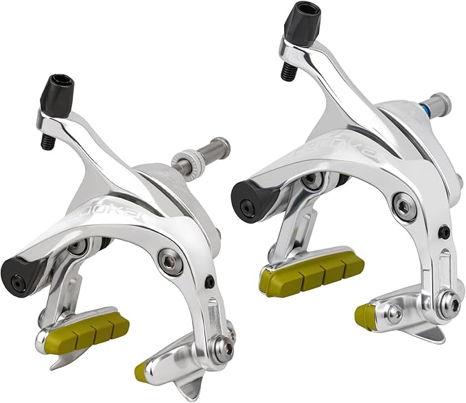 Dual Pivot C Brakes, Forged Aluminum Alloy Front and Rear Caliper Set, Road Bike Rim Brakes Compatible with 700c, Fits 19-26mm Rims, Max 30mm Tire Width, 2 Colors