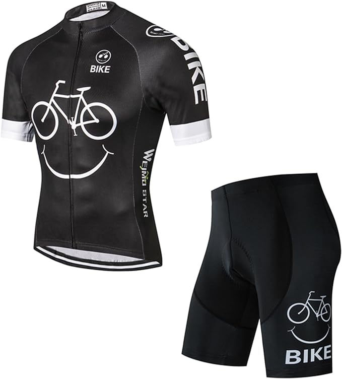 Cycling Jersey Men Full Zip Bike Shirt Racing Top Bicycle Clothing