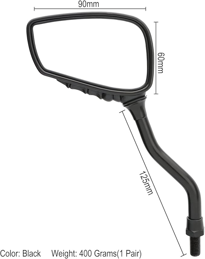 1 Pair Bicycle Mirror,Big View Bike Rear View Mirror Blindsight Multi Angle Adjustable Bike Mirror Billet Aluminum Chrome Plated Outside Skull Claw Style Also suitable for motorcycle mirror