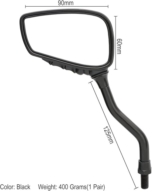 1 Pair Bicycle Mirror,Big View Bike Rear View Mirror Blindsight Multi Angle Adjustable Bike Mirror Billet Aluminum Chrome Plated Outside Skull Claw Style Also suitable for motorcycle mirror