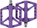 Bicycle Pedals Nylon Footrest Flat Mountain Bike Paddle Grip Pedalen Bearings Footboards Cycling Foot Hold(Purple)