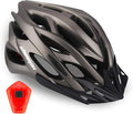 Bike Helmet Men Women, Shinmax Bicycle Helmet with Rear Light and Detachable Visor