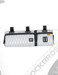 ROCKBROS Bike Handlebar Bag, 2L Large Capacity Handlebar Bags for Bicycles, 2 In 1 Multifunctional Bike Frame Bag, Separated Bike Saddle Bag