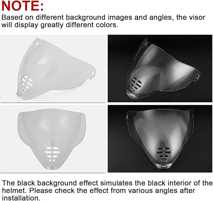 PSLER IC-06 visor- Icon Airflite Face Shield Motorcycle Helmet Visor Accessories Replacement for Icon Airflite IC-06,Clear