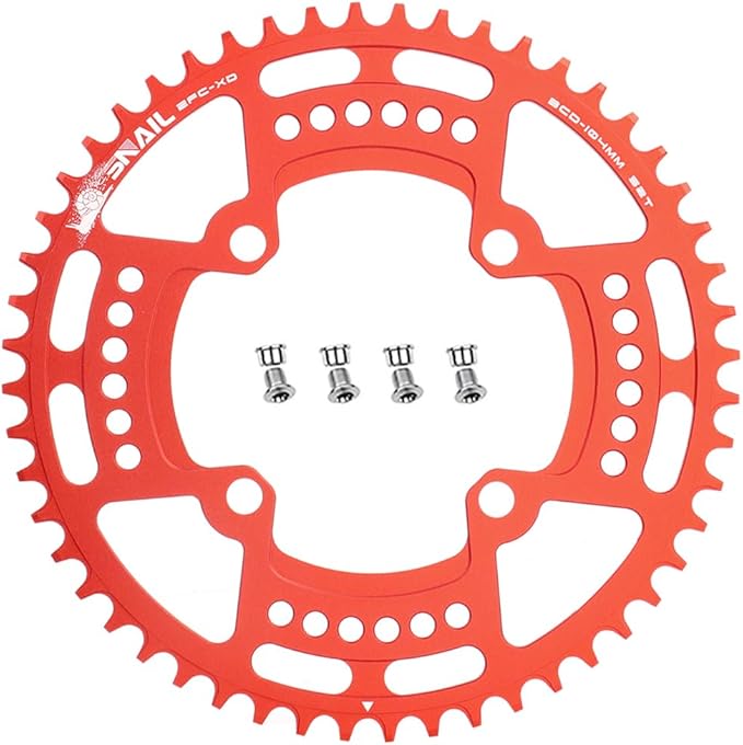 CYSKY 104 BCD Chainring 30T to 52T Narrow Wide Chainring with Sprocket Bolts for 1x Set-up Road Bike Mountain Bike BMX MTB Gravel Ebike